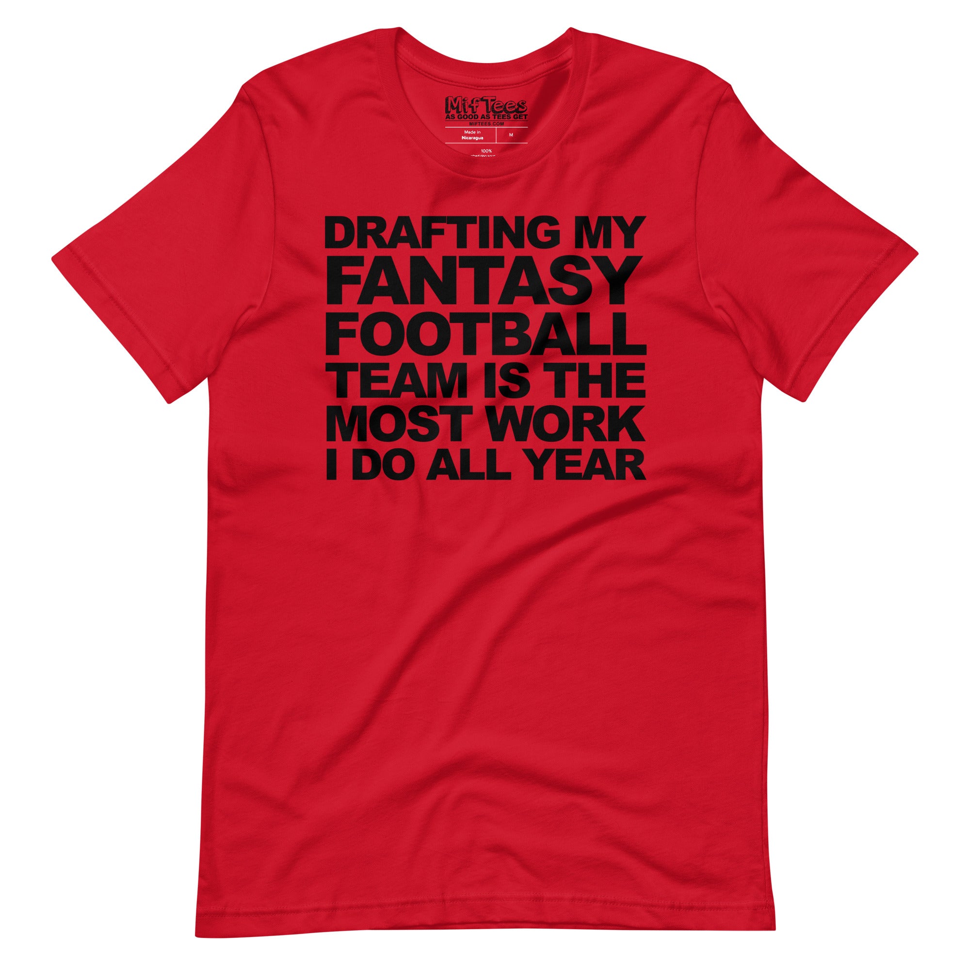 Drafting My Fantasy Football Team t-shirt