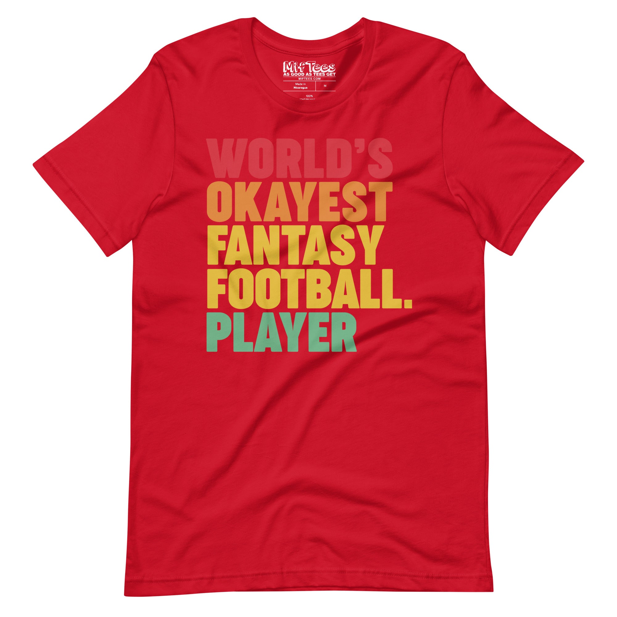 World's Okayest Fantasy Football Player t-shirt