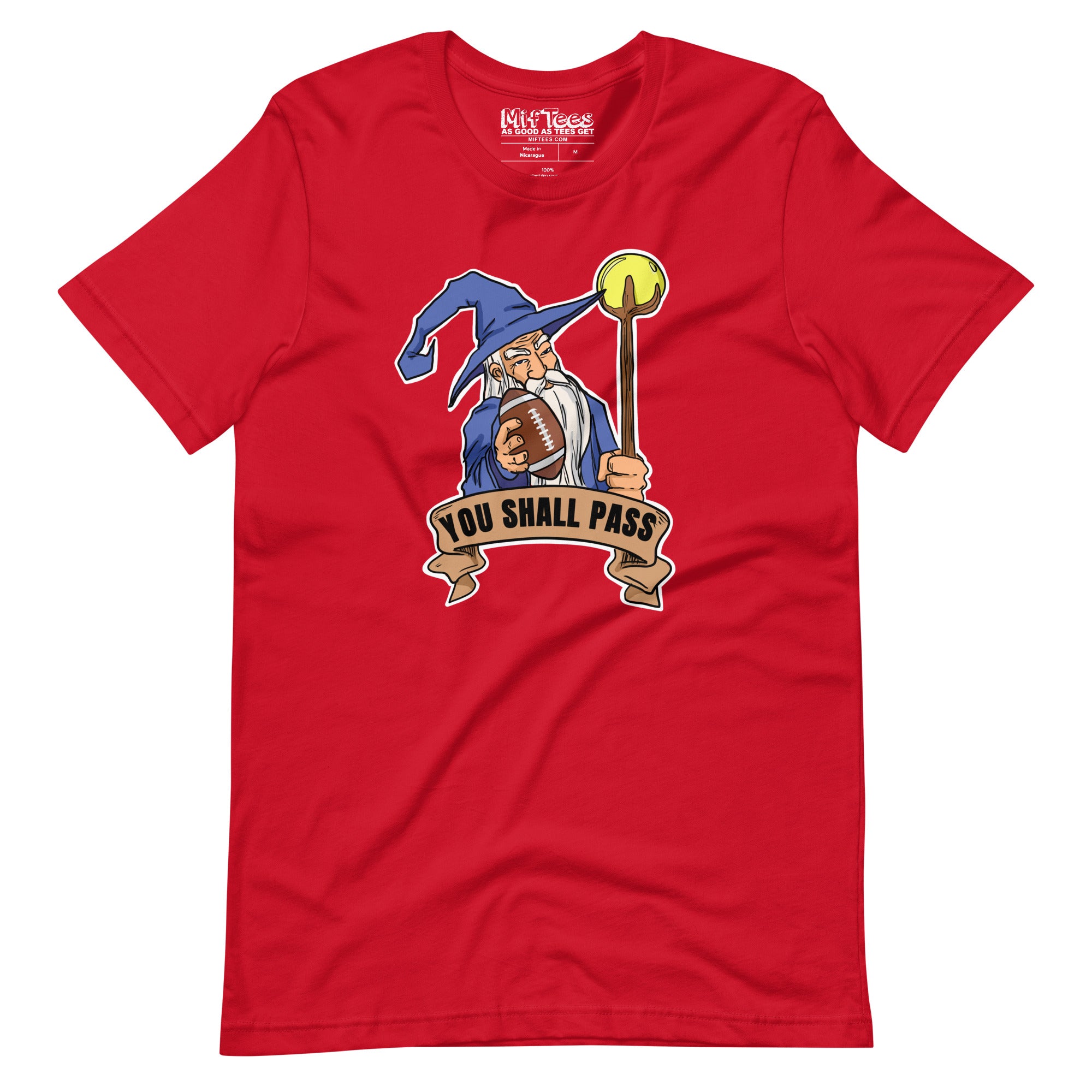 You Shall Pass Fantasy Football Wizard t-shirt