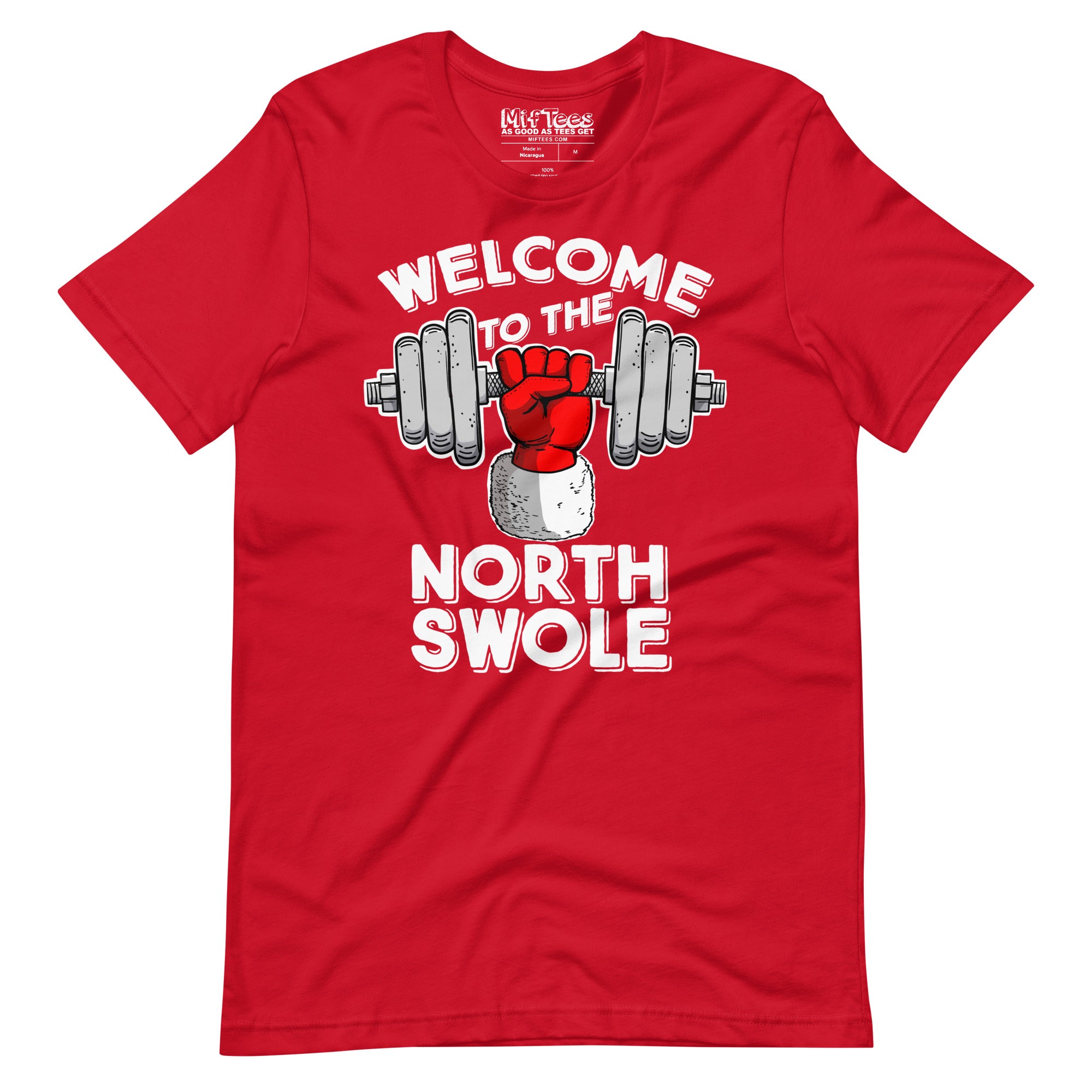 Santa Claus Welcome to the North Swole T-Shirt