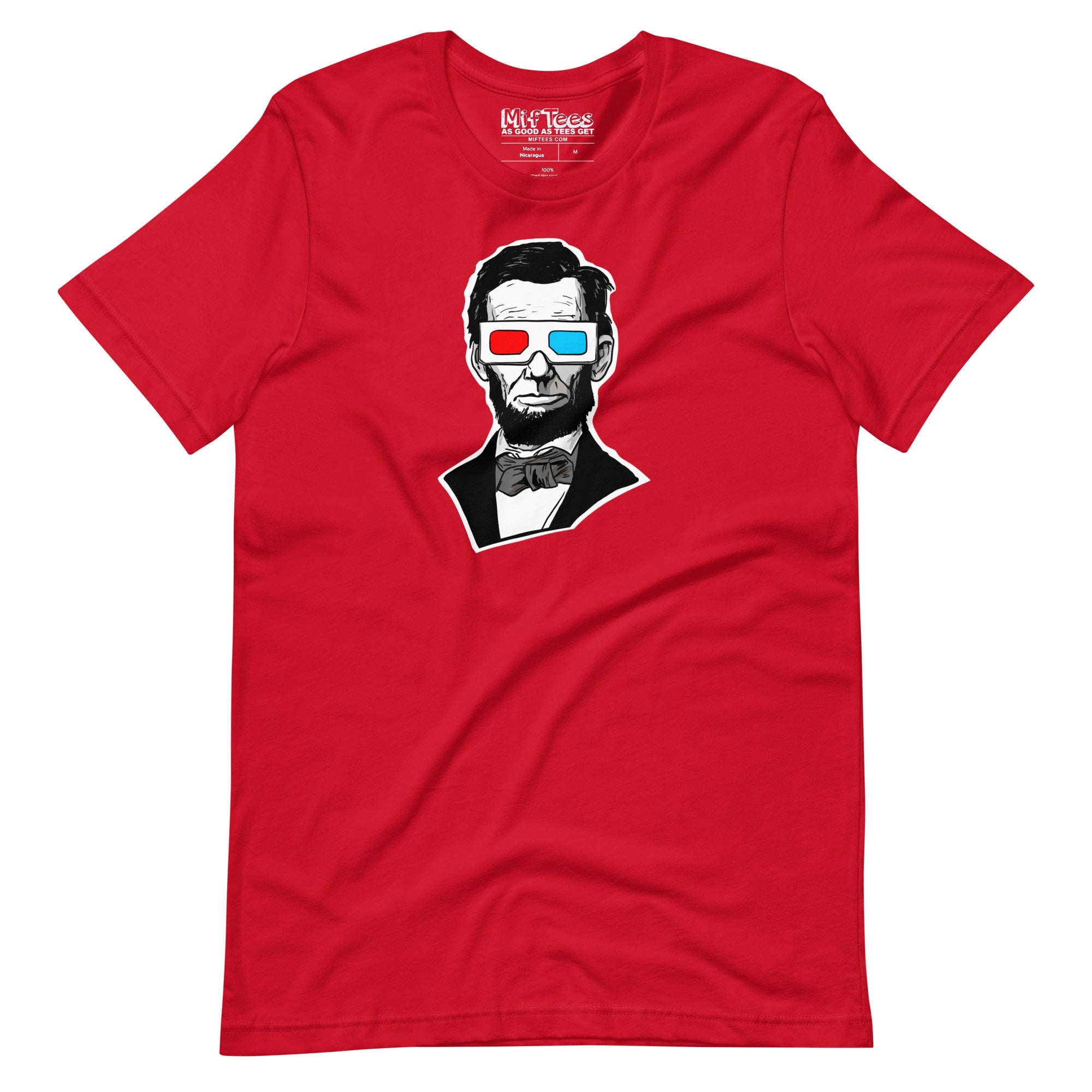 Abraham Lincoln 3D Glasses t-shirt