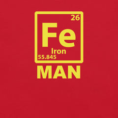 Iron (Fe) Man Funny Periodic Element T-Shirt