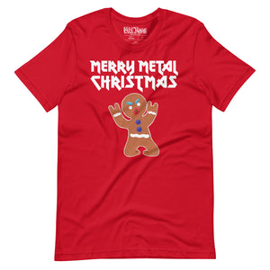 Metal Christmas Gingerbread Man t-shirt