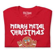 Load image into Gallery viewer, Metal Christmas Gingerbread Man t-shirt
