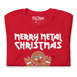 Metal Christmas Gingerbread Man t-shirt