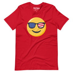 USA Sunglasses Smiling Emoji t-shirt