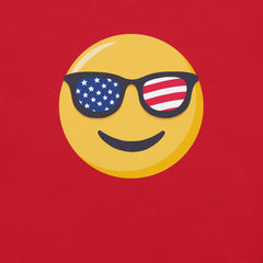 USA Sunglasses Smiling Emoji t-shirt