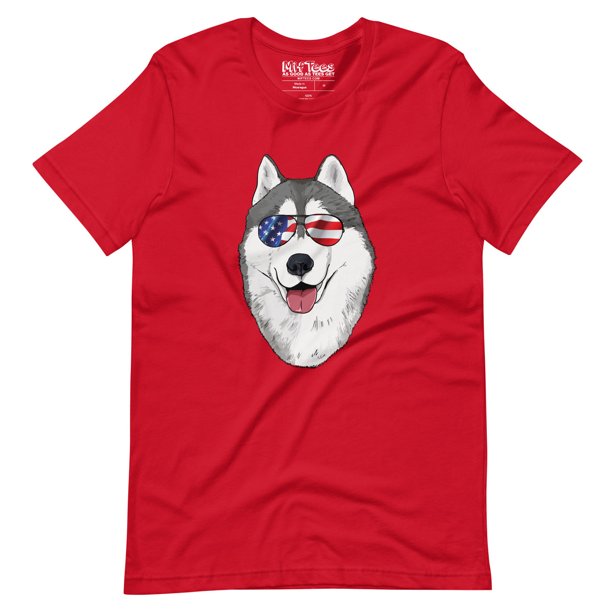 'Merica Husky t-shirt