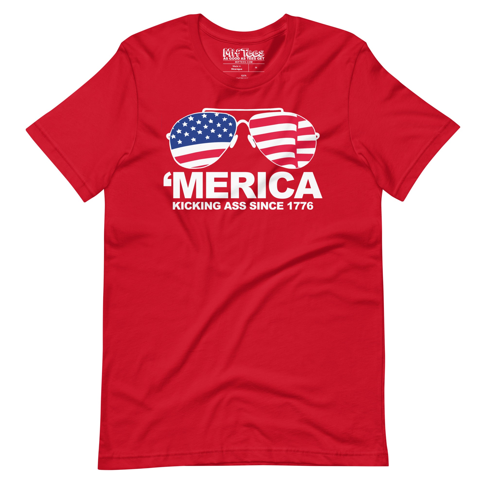 Merica kicking ass since 1776 funny Patriotic USA July 4th T-Shirt