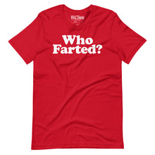 Load image into Gallery viewer, &quot;Who Farted?&quot; funny fart joke t-shirt
