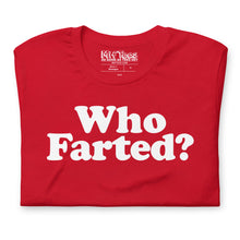 Load image into Gallery viewer, &quot;Who Farted?&quot; funny fart joke t-shirt
