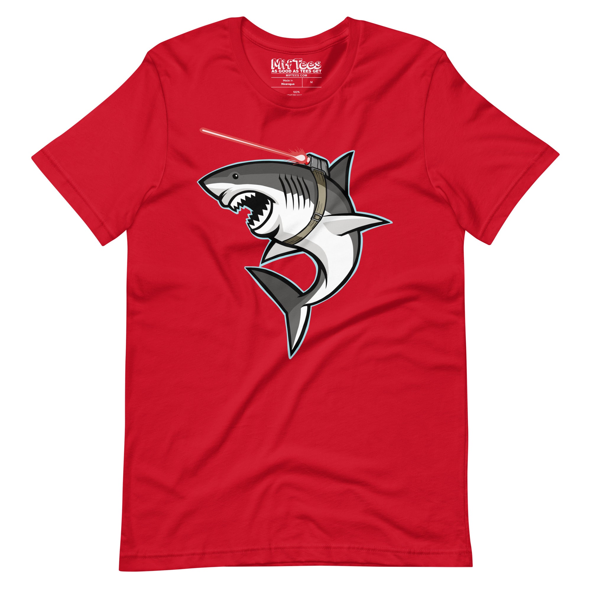 Shark with Laser Beam Short-Sleeve Unisex T-Shirt