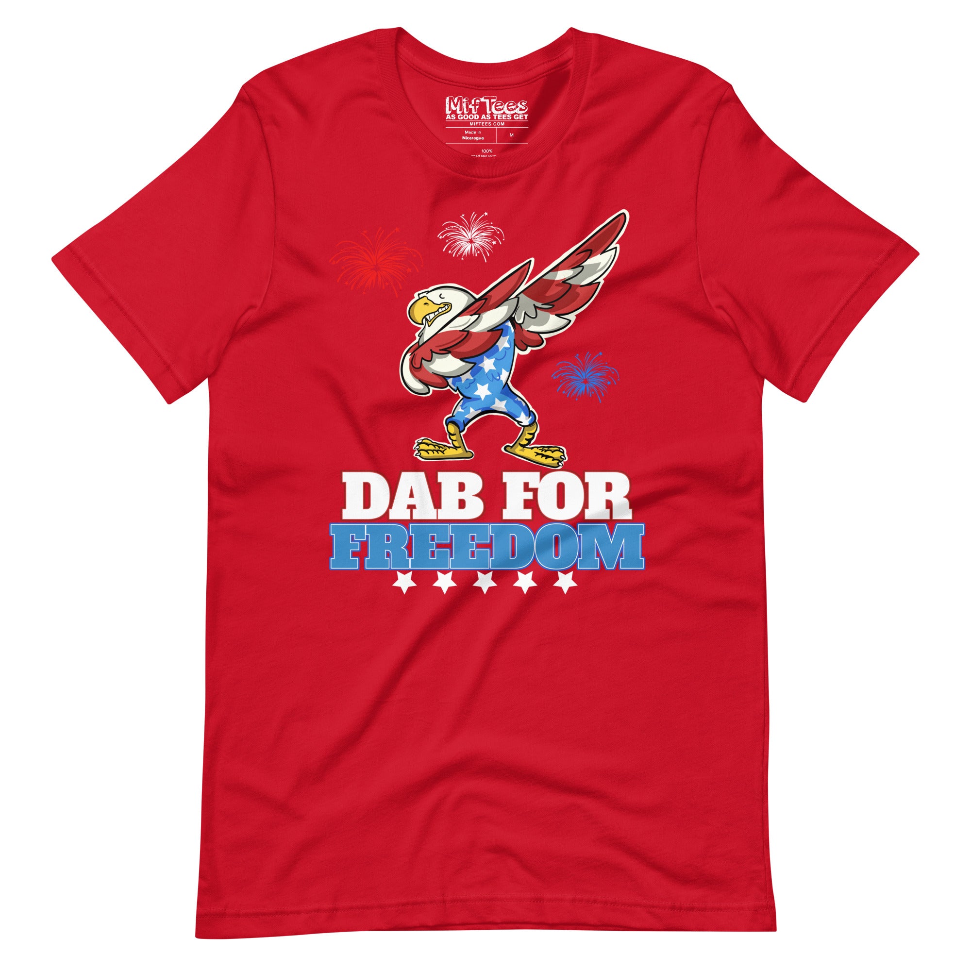 Patriotic Eagle Dab for Freedom t-shirt