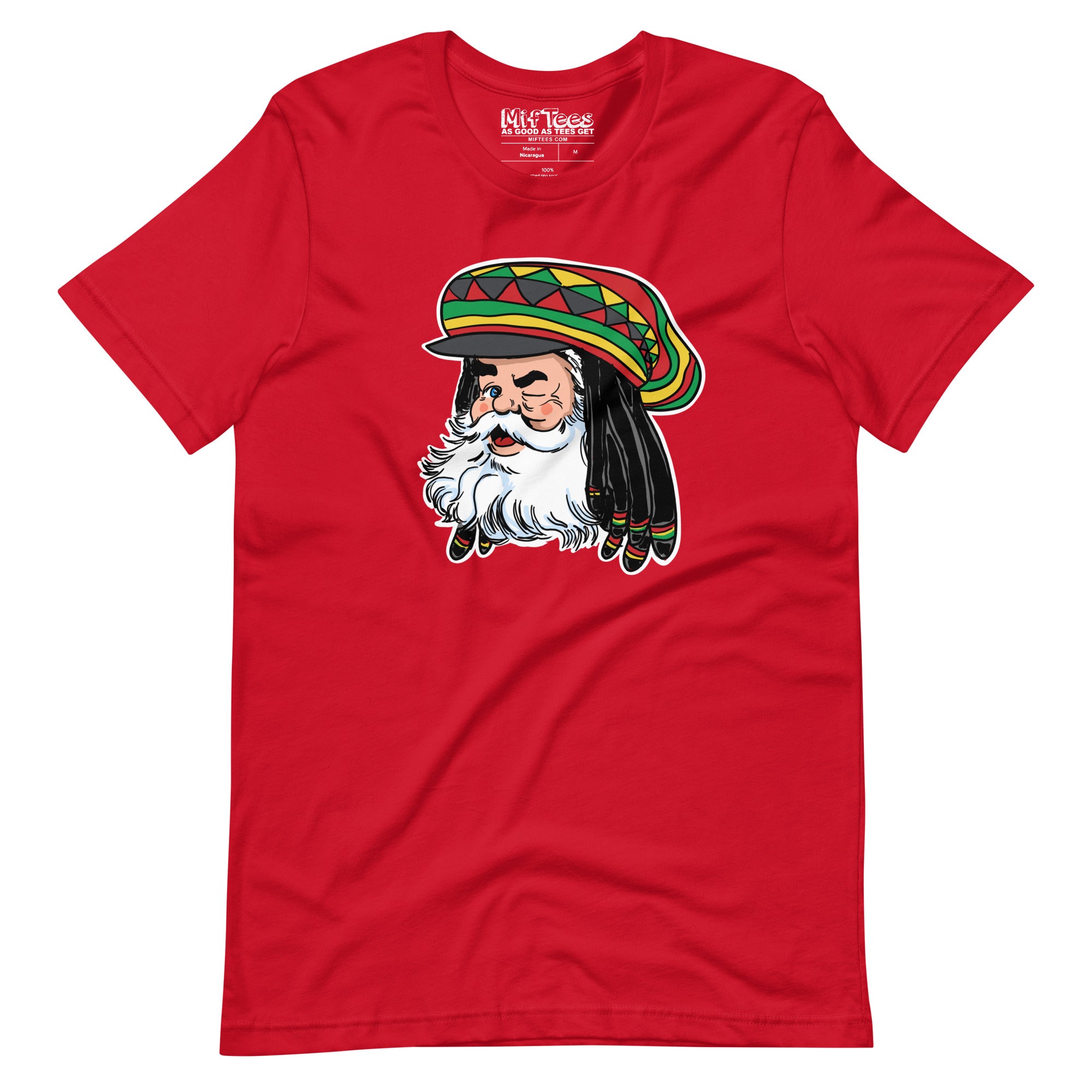 Santa with Rasta Hat t-shirt