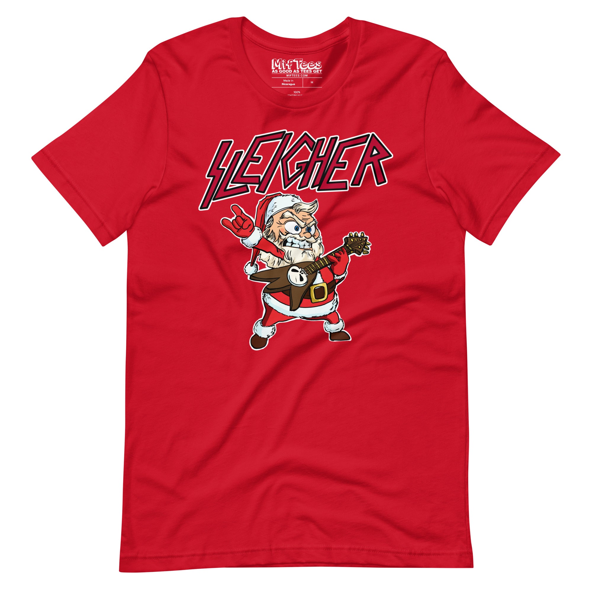 Santa Sleigher Hand Horns t-shirt