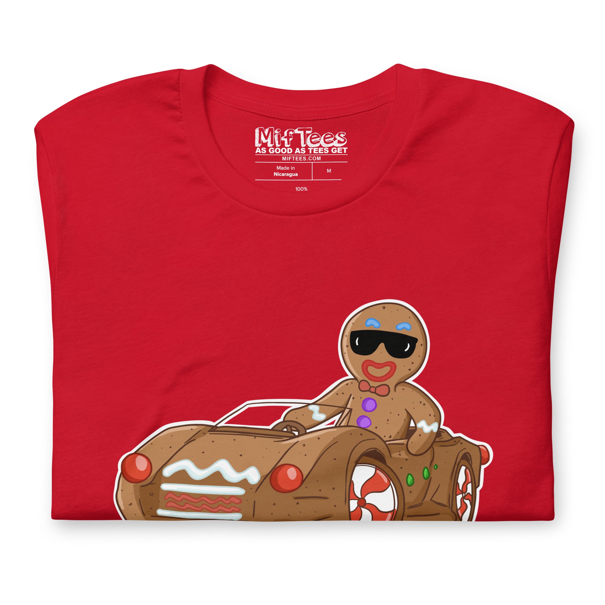 Gingerbread Man with Gingerbread Car t-shirt