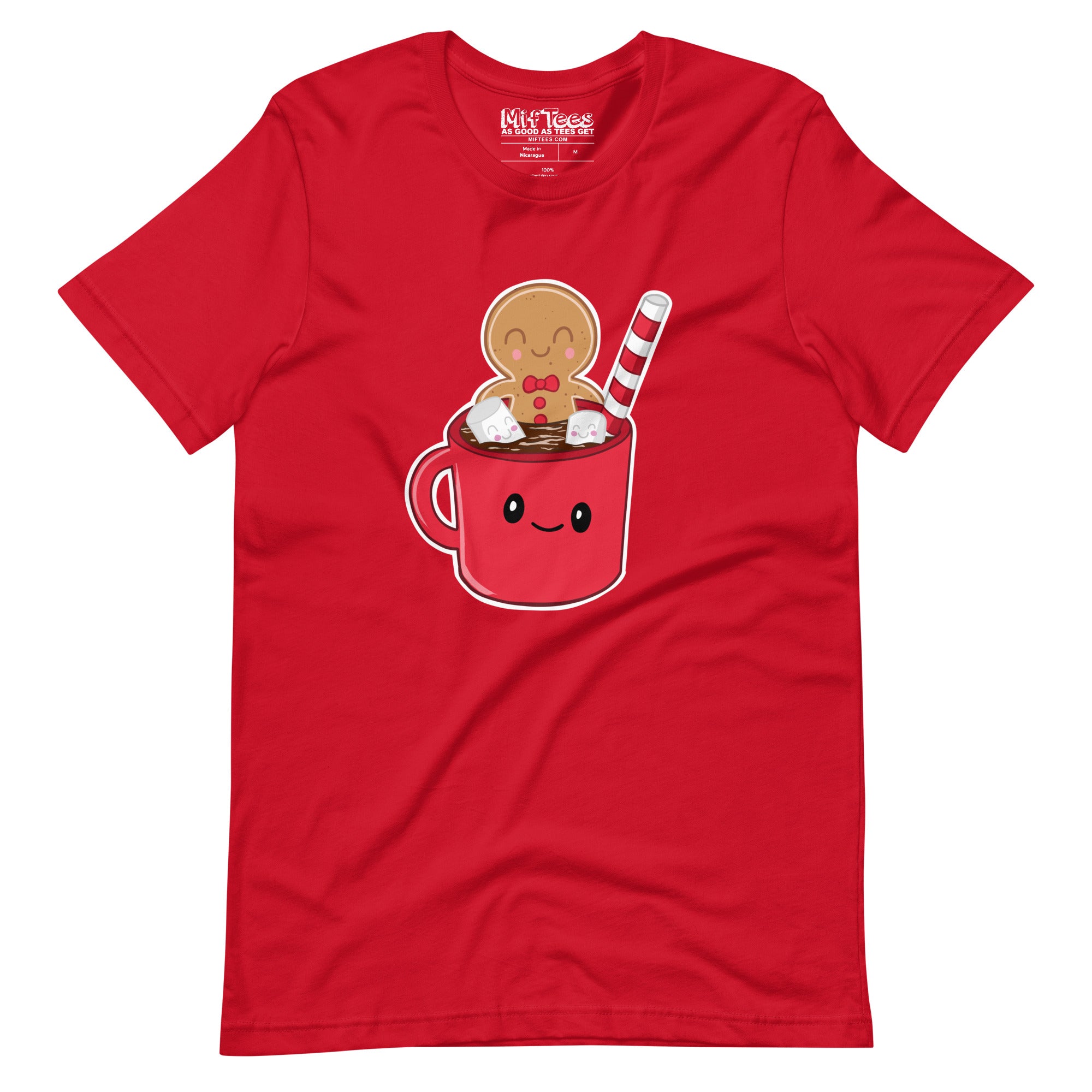 Gingerbread Man in Hot Cocoa t-shirt