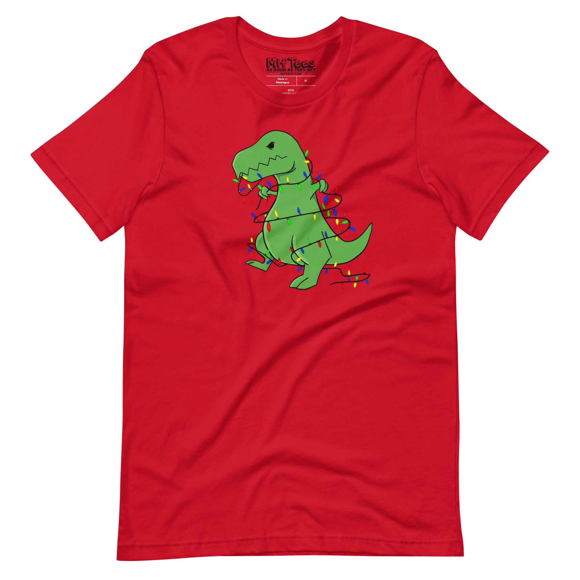 T-Rex hates Christmas Lights t-shirt