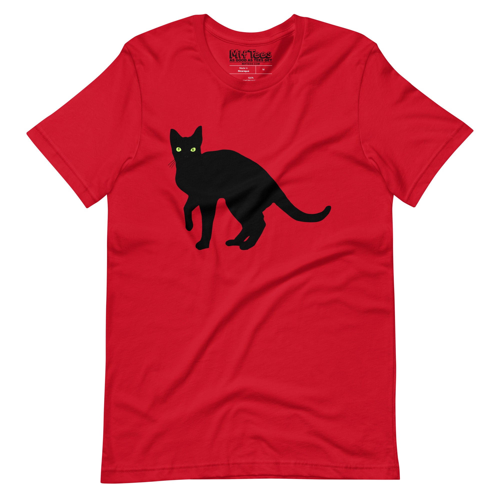 Lurking Black Cat t-shirt