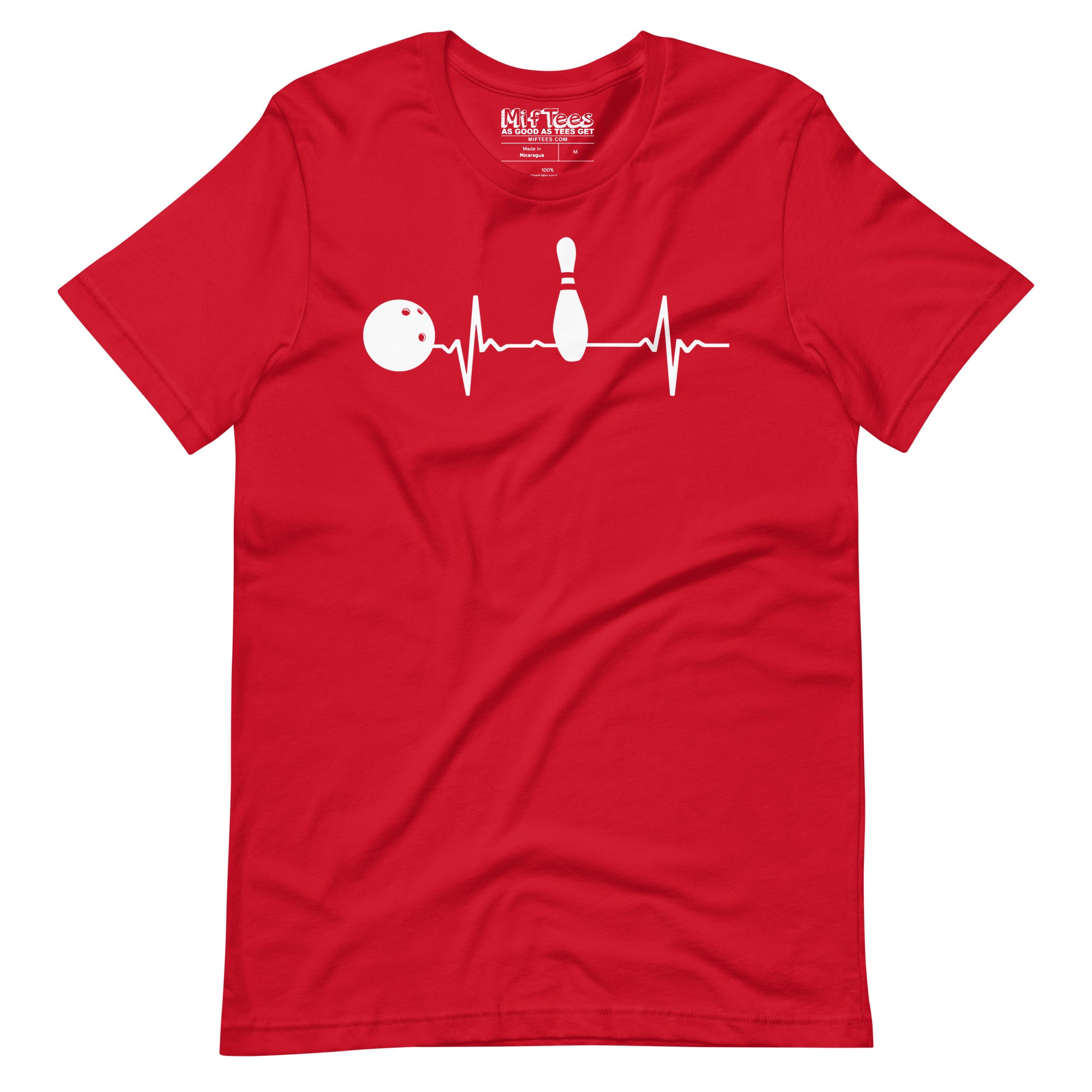 Bowling heartbeat t-shirt