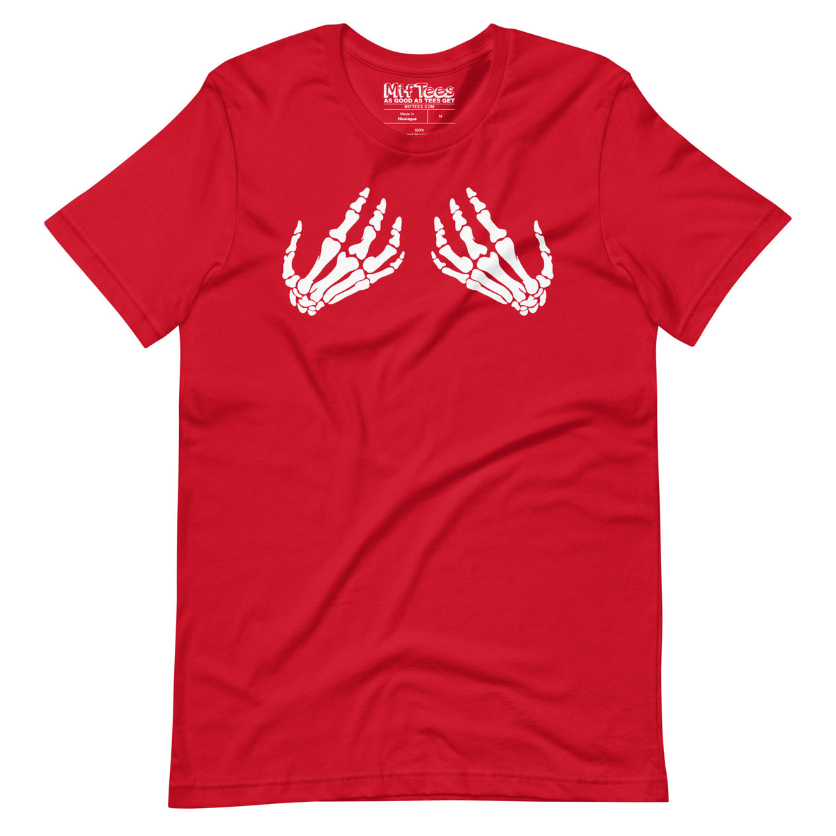 Skeleton Hands Boob T-Shirt