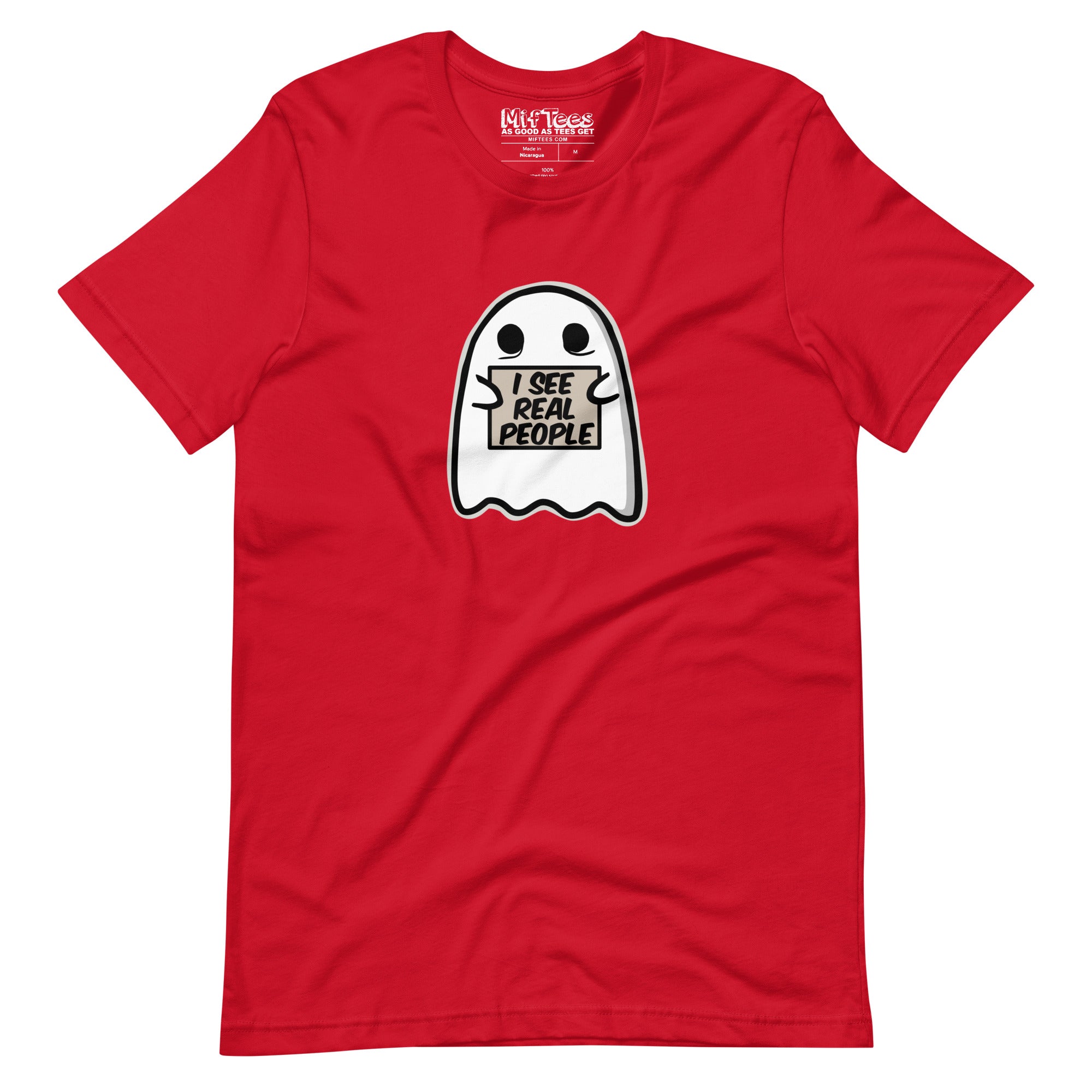 I See Real People Halloween Ghost T-Shirt