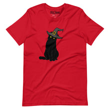 Load image into Gallery viewer, Black Cat Witch Halloween t-shirt
