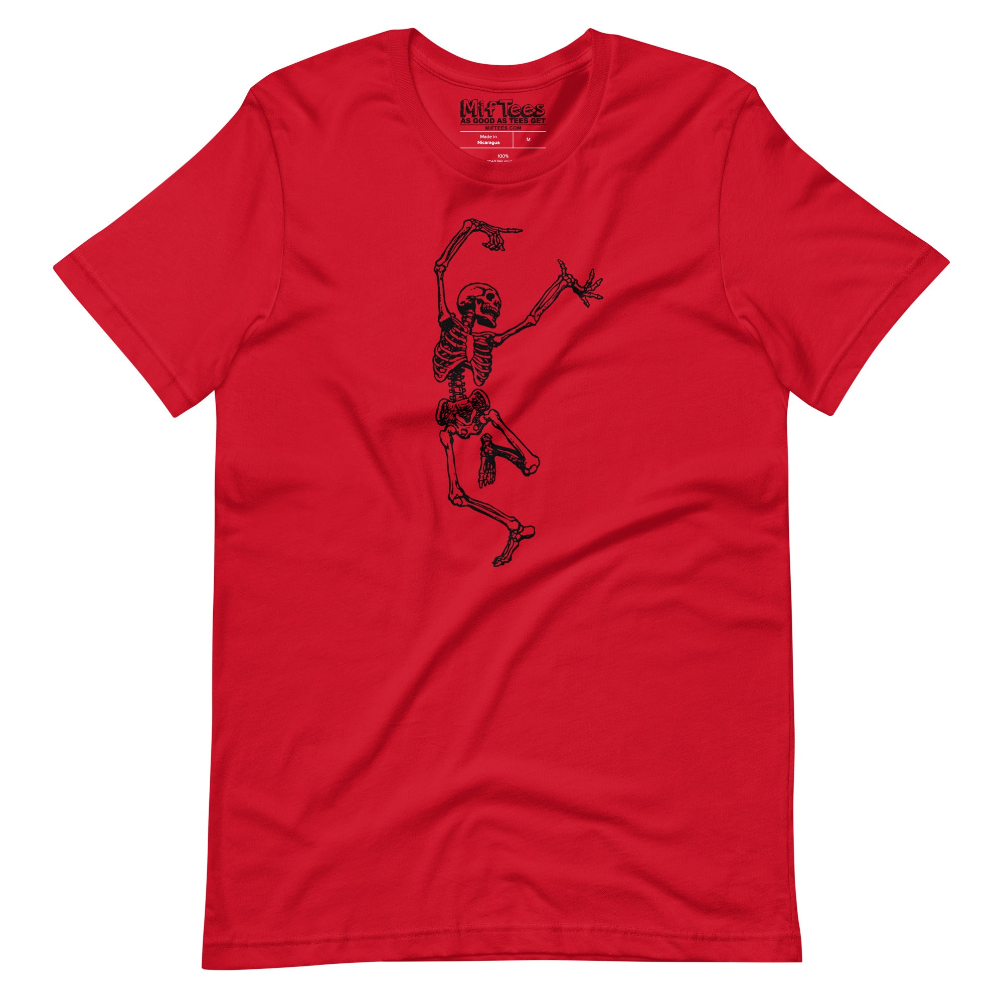 Left Dancing Skeleton Halloween T-Shirt