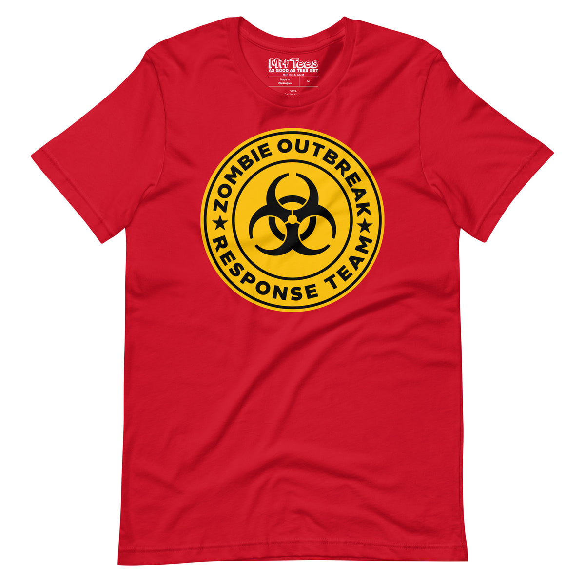 Yellow Zombie Outbreak Response Team T-Shirt