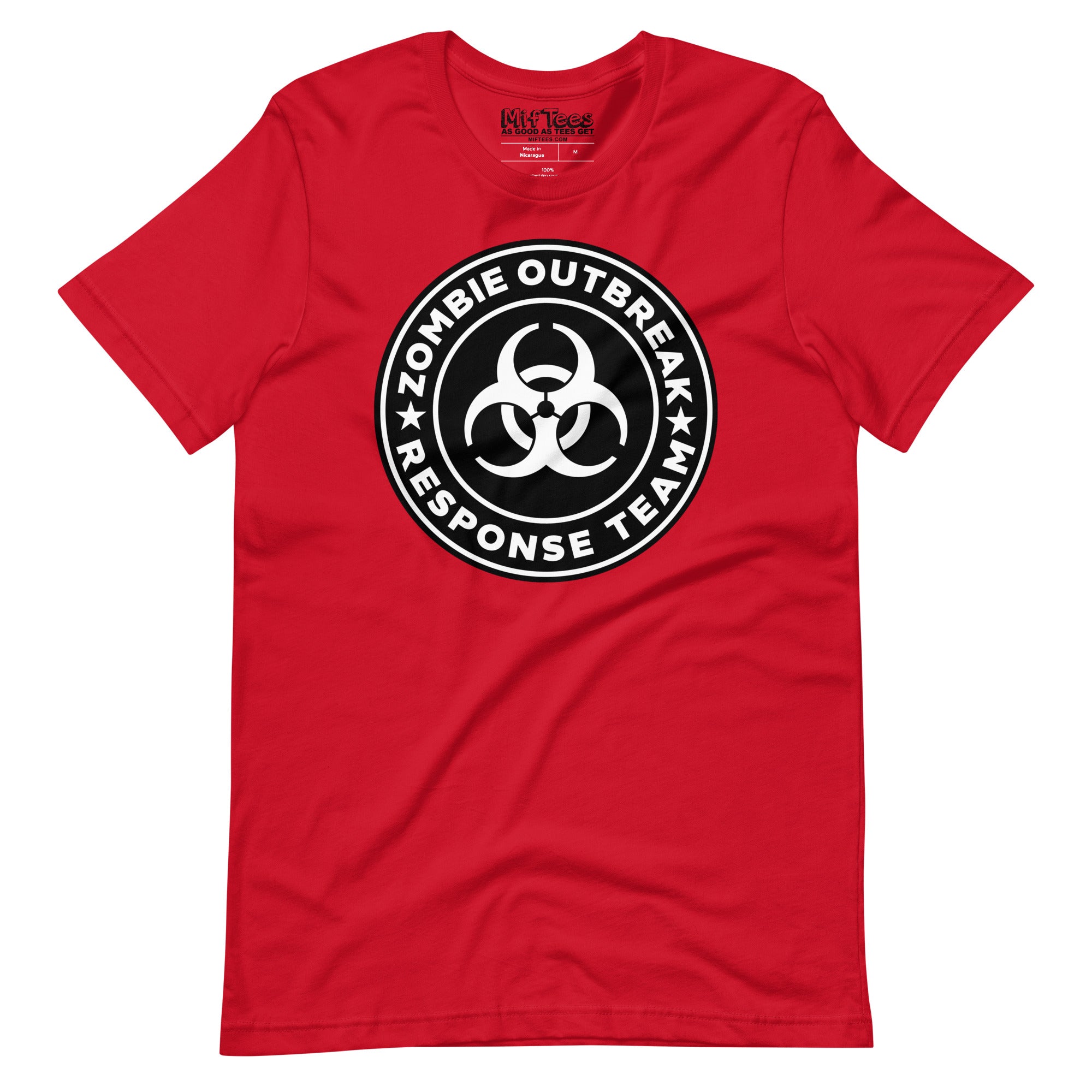 Black Zombie Outbreak Response Team T-Shirt