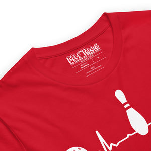 Bowling heartbeat t-shirt