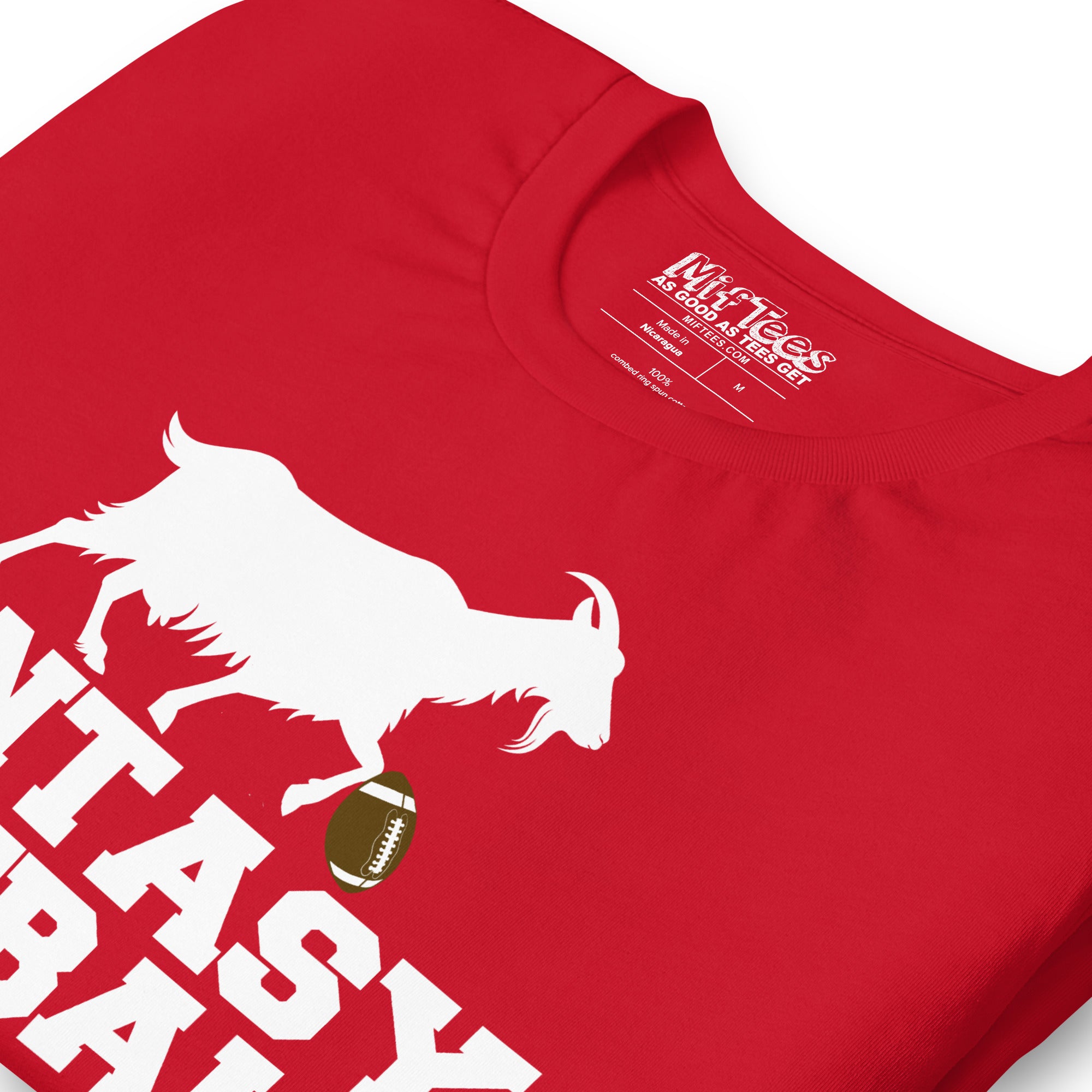 Fantasy Football GOAT kicking Football T-Shirt