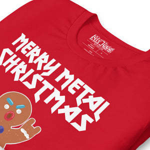 Metal Christmas Gingerbread Man t-shirt