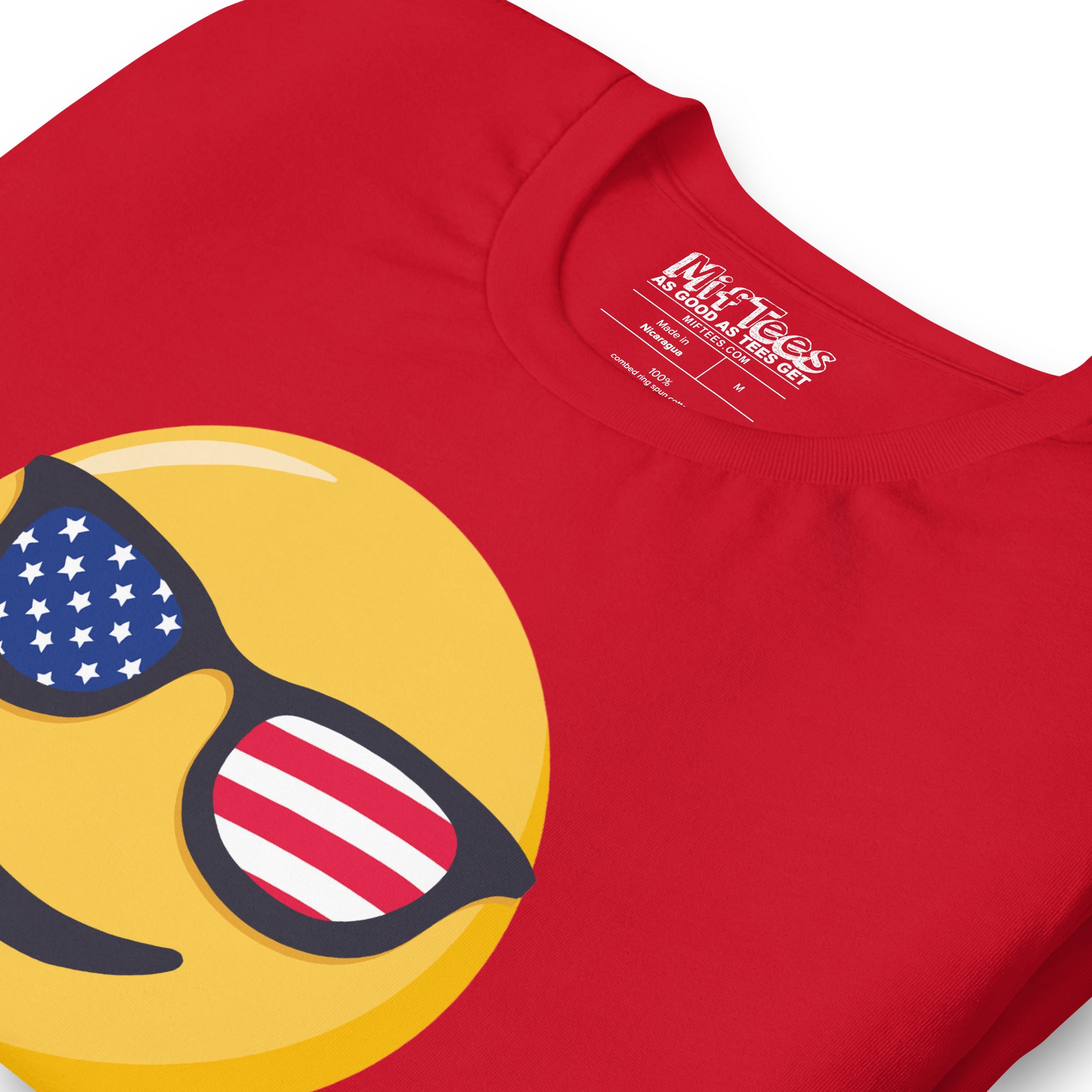 USA Sunglasses Smiling Emoji t-shirt