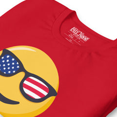 USA Sunglasses Smiling Emoji t-shirt