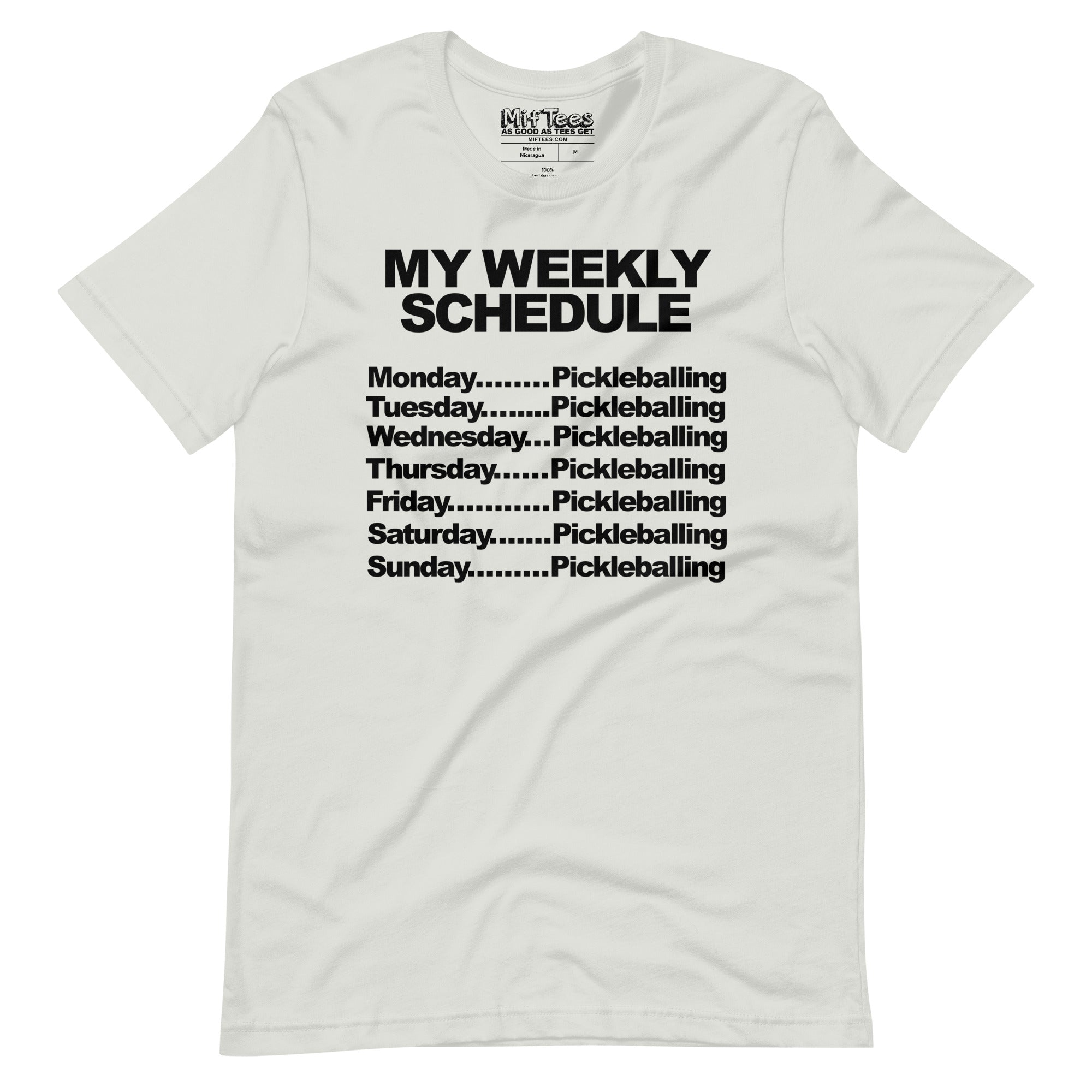 My schedule is all pickleball t-shirt