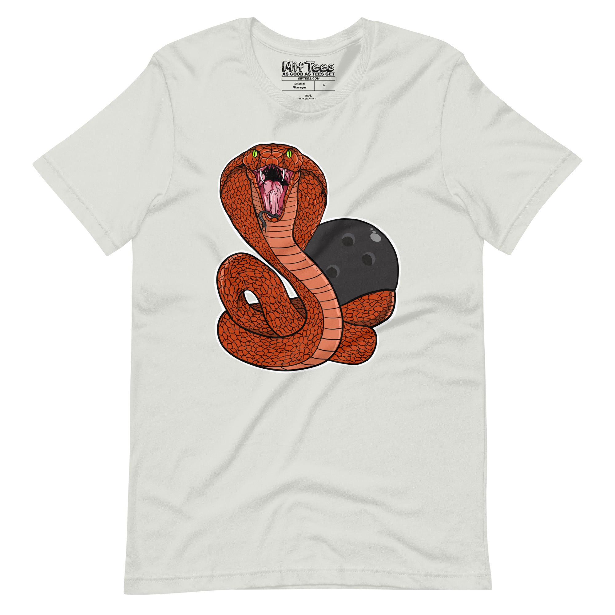 Snake with Bowling Ball t-shirt