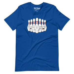 Scared Bowling Pins t-shirt