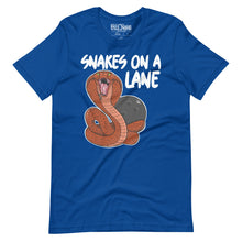 Load image into Gallery viewer, Snakes On A Lane Bowling t-shirt
