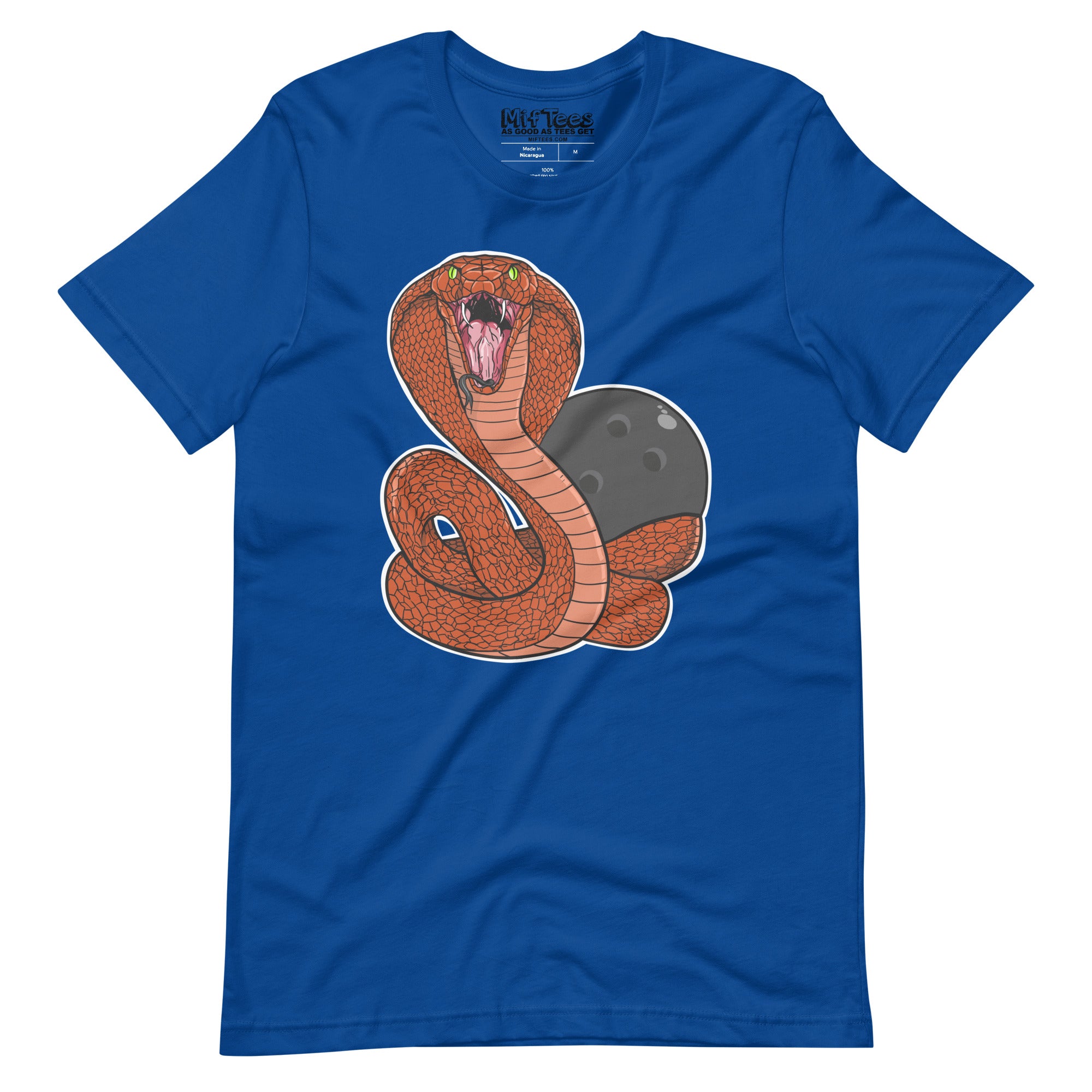 Snake with Bowling Ball t-shirt