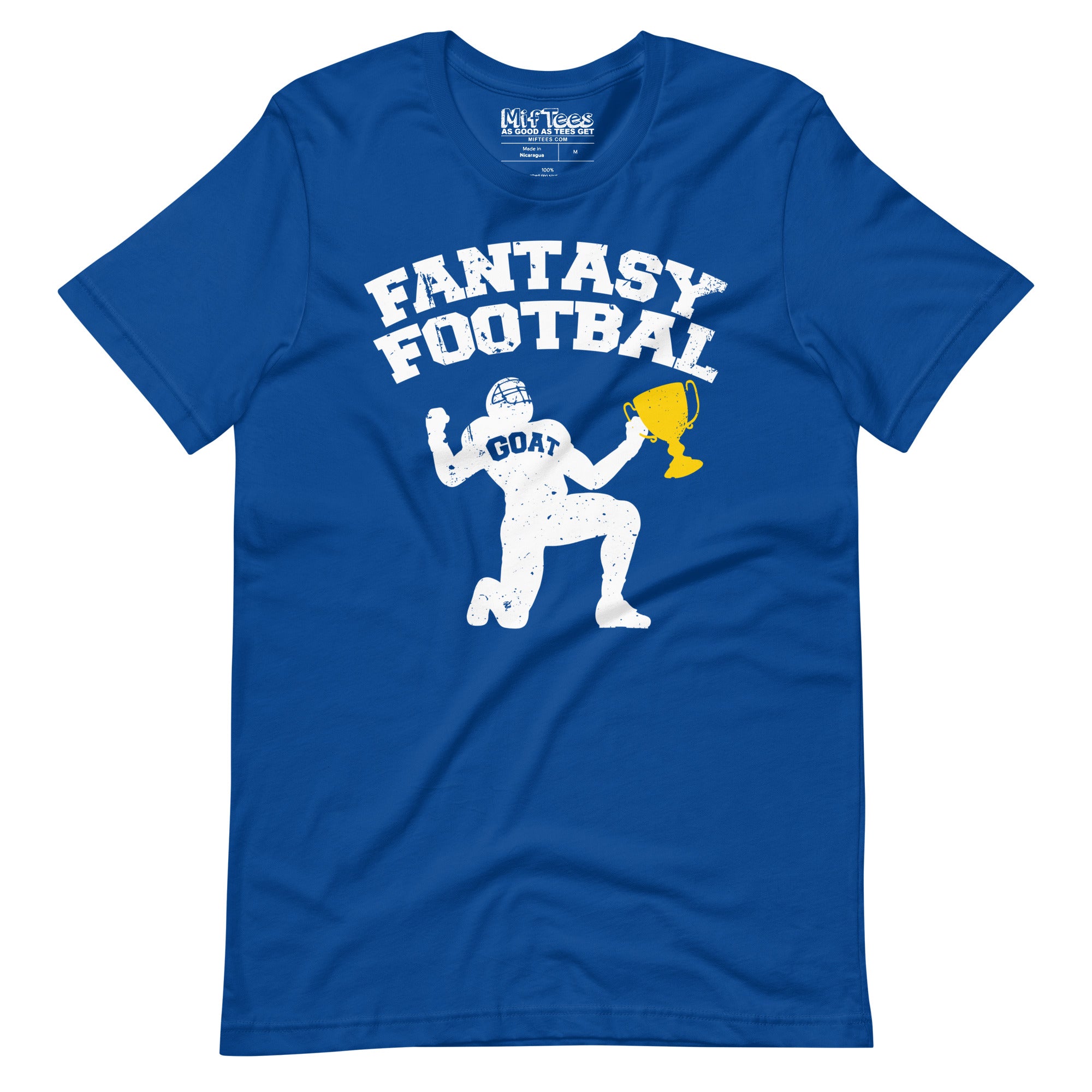 Fantasy Football GOAT with Trophy T-Shirt