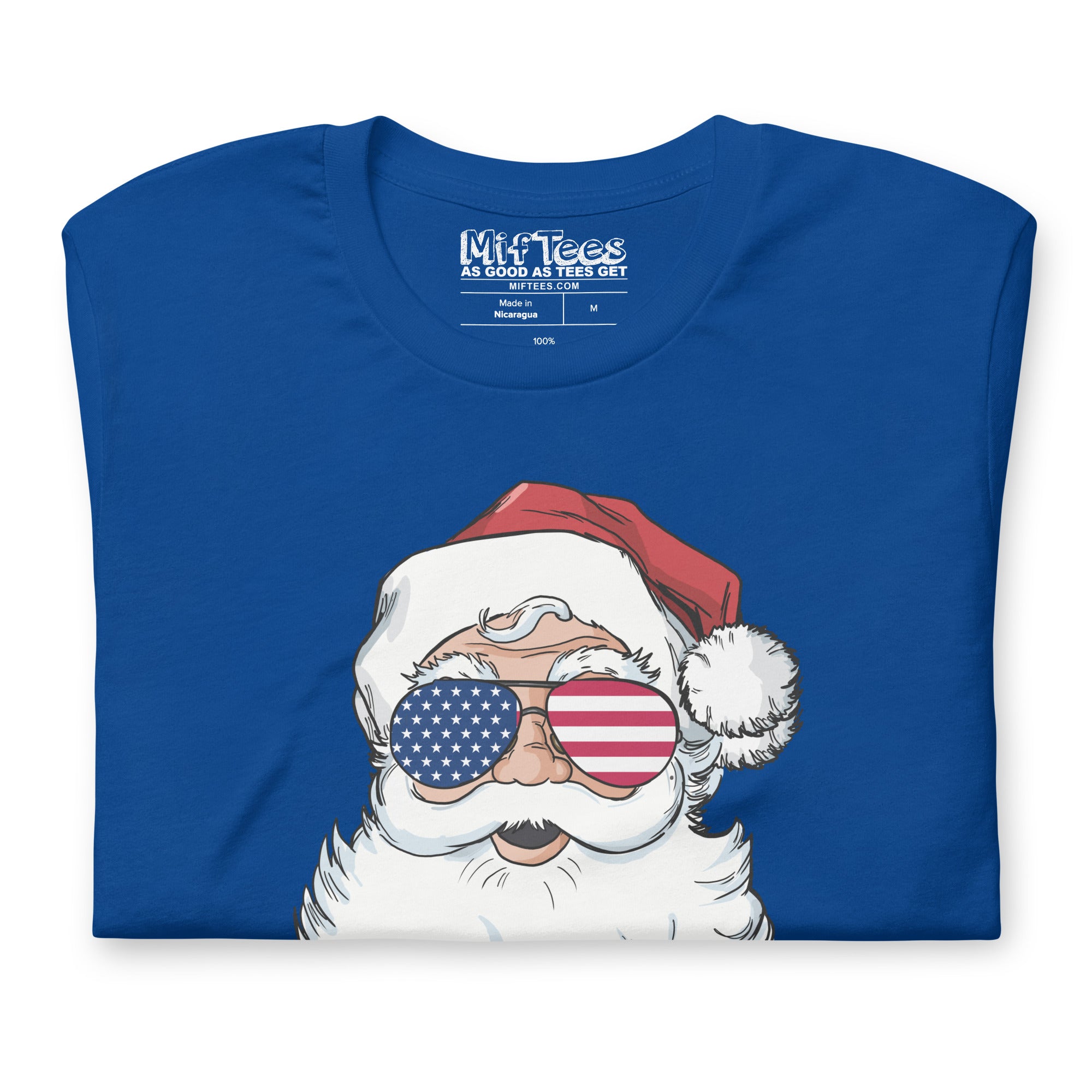 Patriotic USA Santa Claus t-shirt