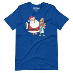 Santa Claus and Jesus Best Friends t-shirt