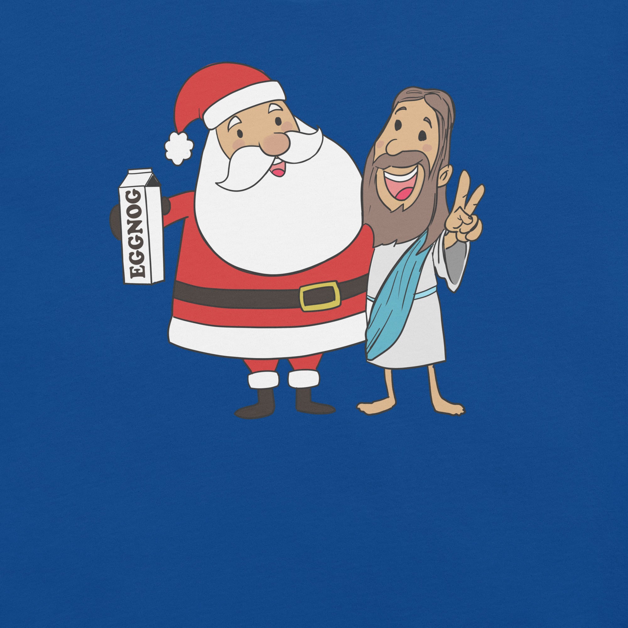 Santa Claus and Jesus Best Friends t-shirt