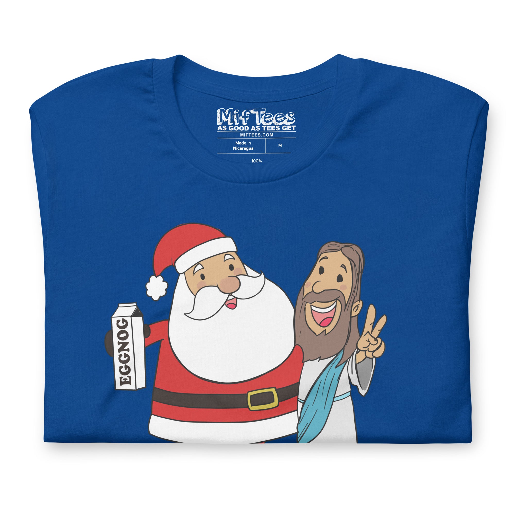 Santa Claus and Jesus Best Friends t-shirt