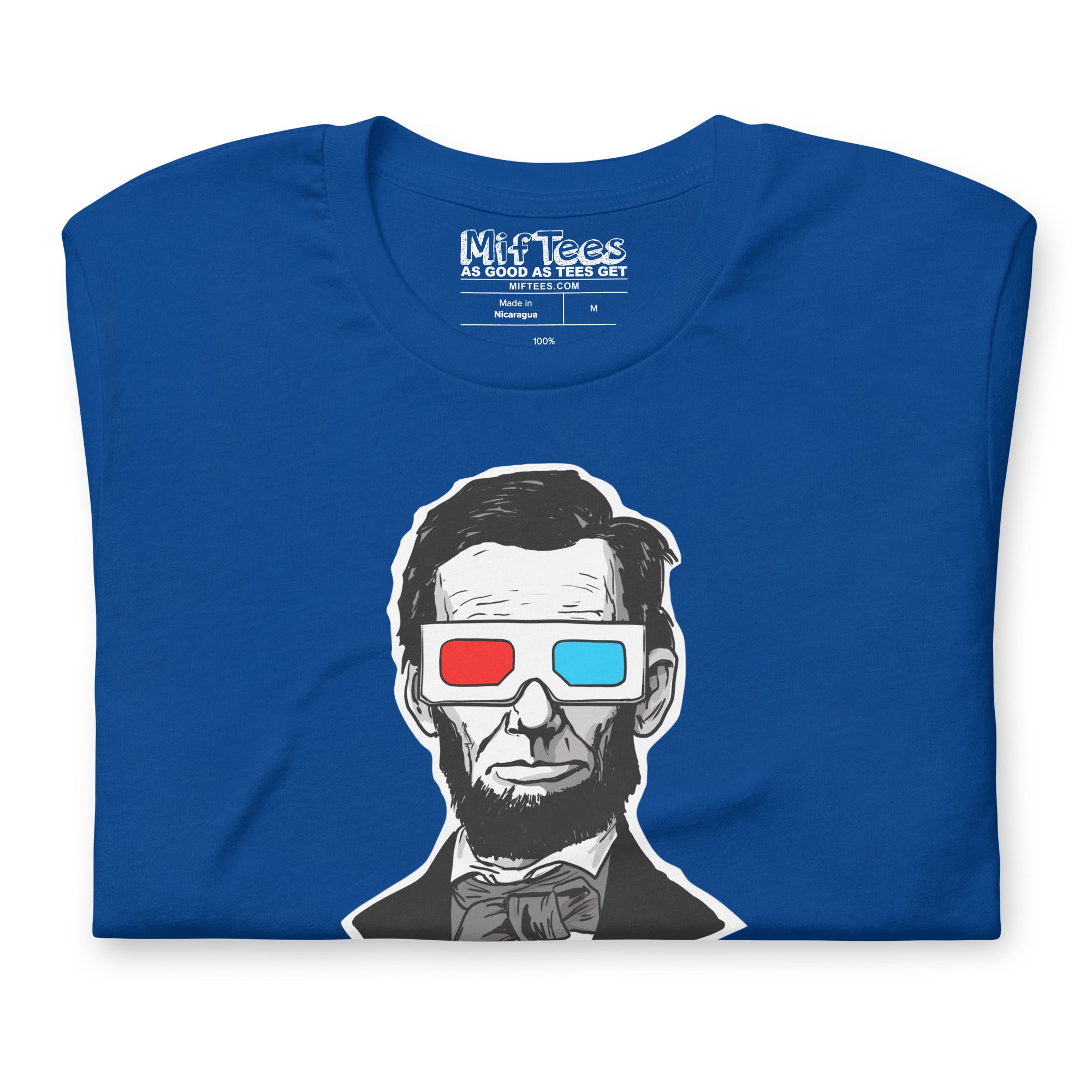 Abraham Lincoln 3D Glasses t-shirt