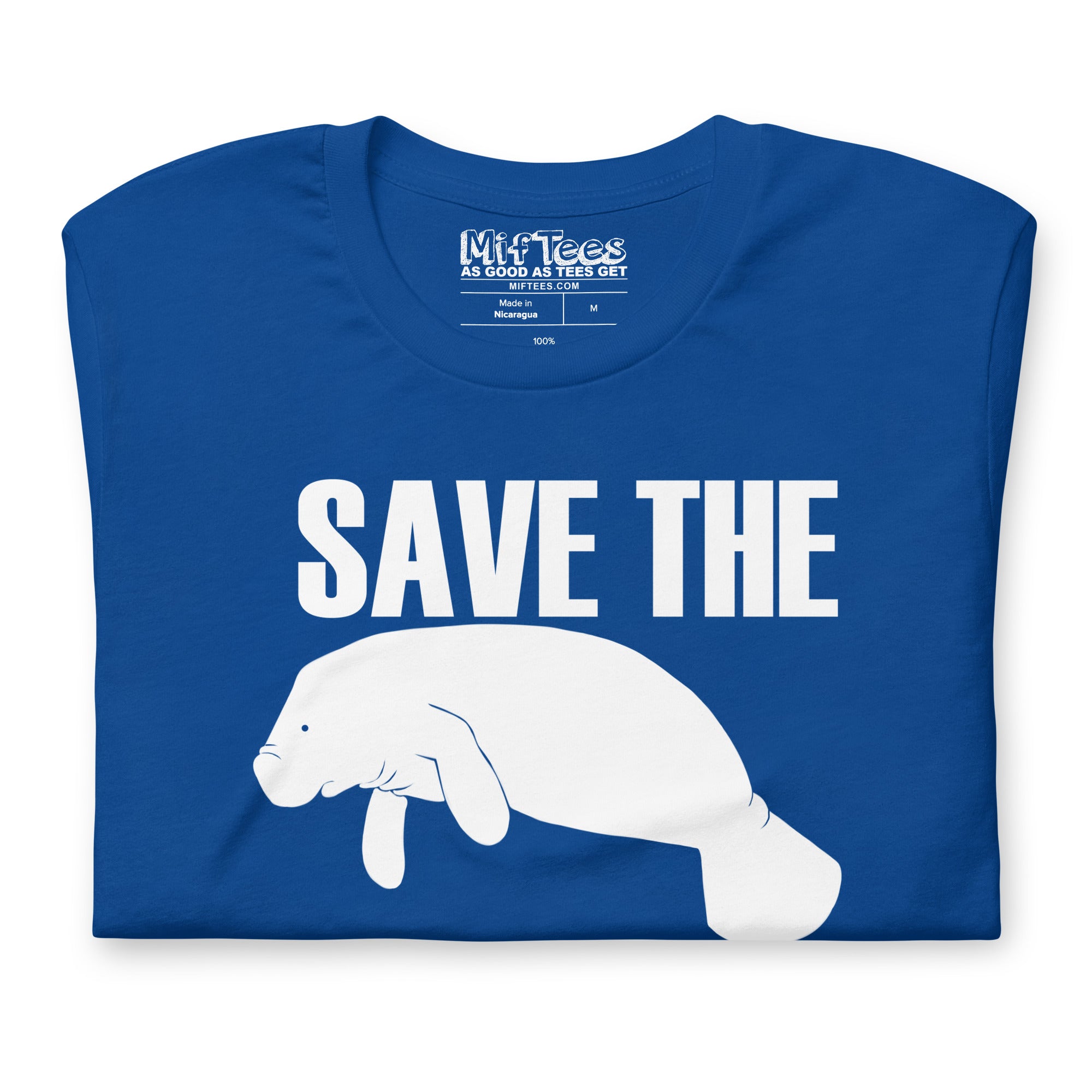 Save the Chubby Mermaids Manatee T-Shirt