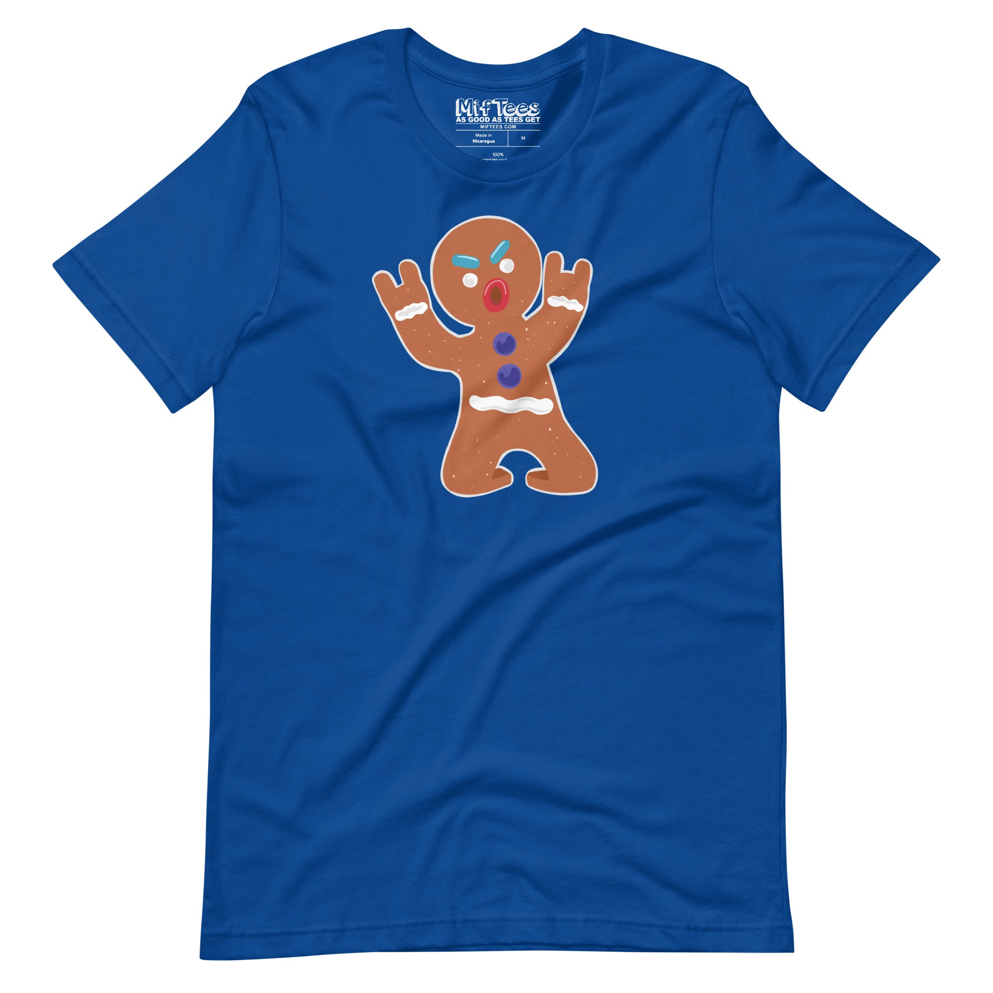 Devil Horns Gingerbread Man t-shirt