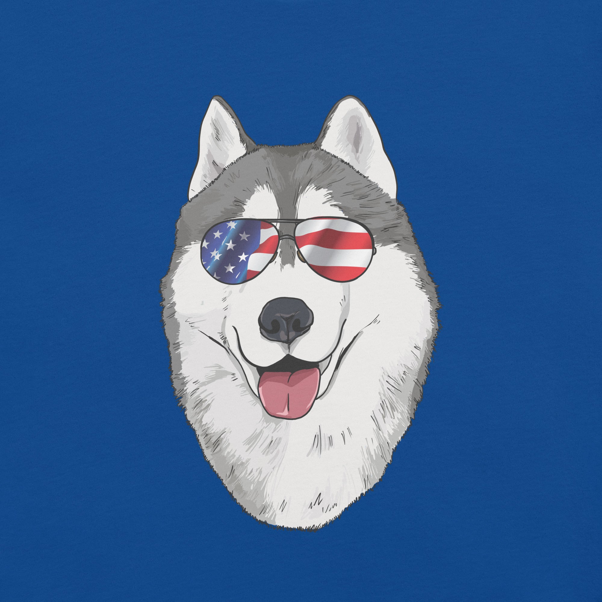 'Merica Husky t-shirt