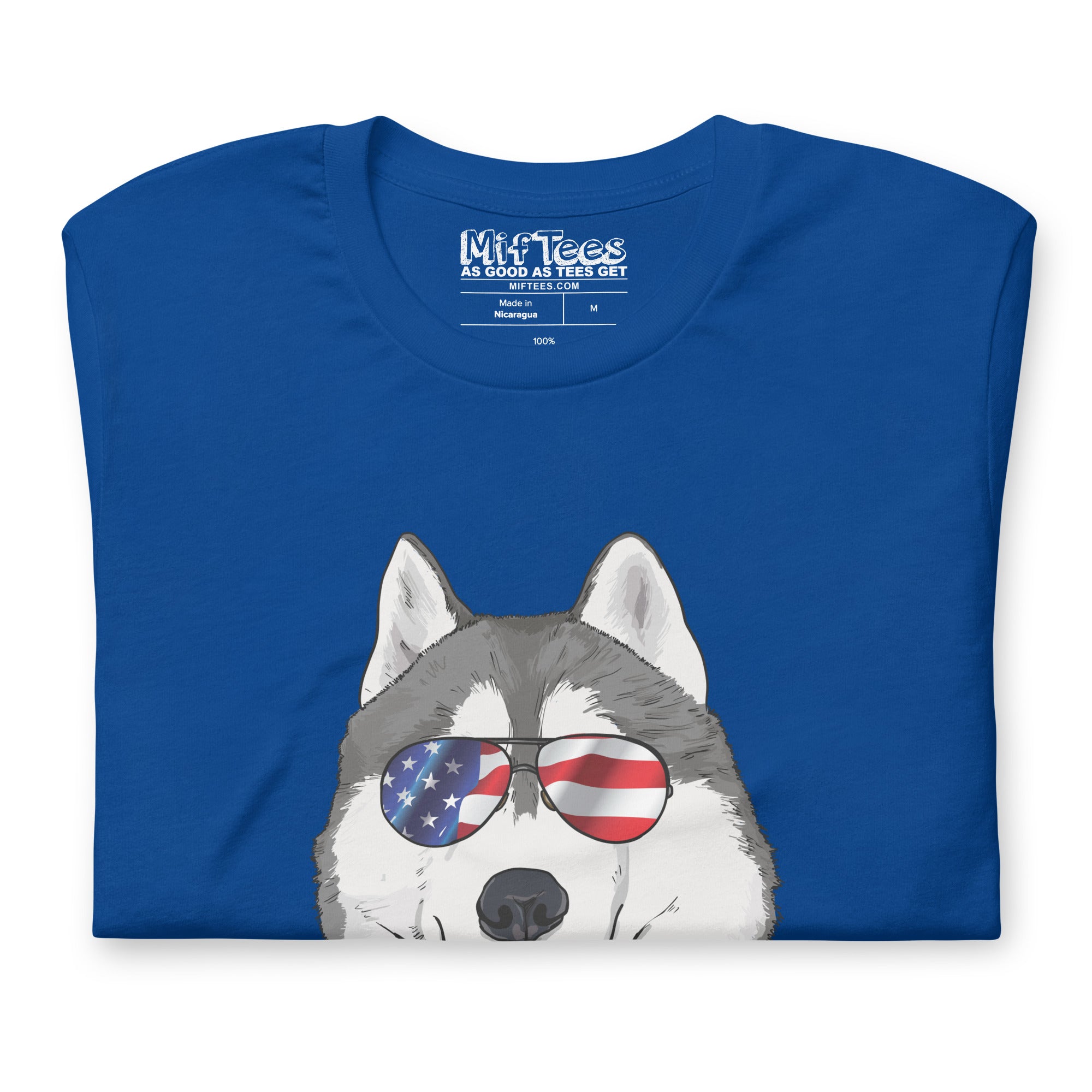 'Merica Husky t-shirt